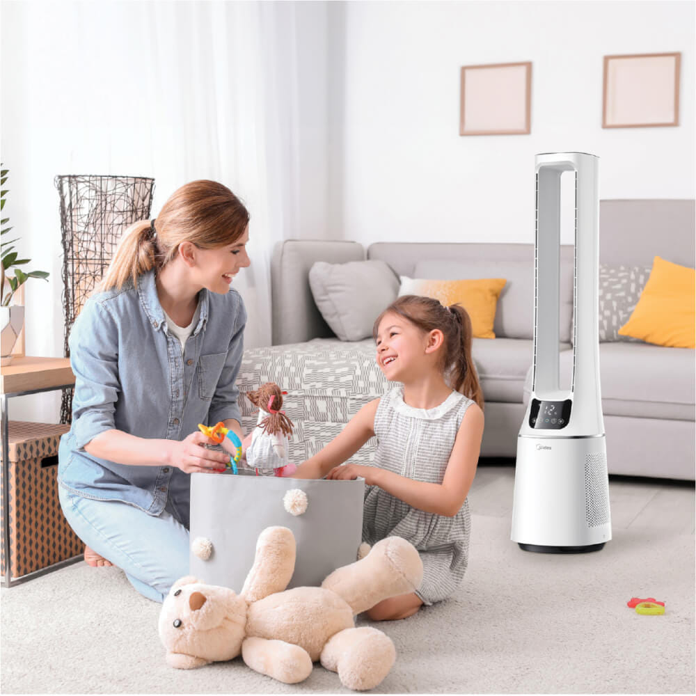 พัดลมทาวเวอร์ MIDEA AMS150-PBW สีขาว